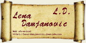 Lena Damjanović vizit kartica
